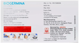 Biogermina 5Ml Pack Of 10 Suspensions